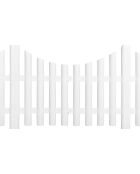10 bordurettes plastiques souples  blanches - 60x32.5cm
